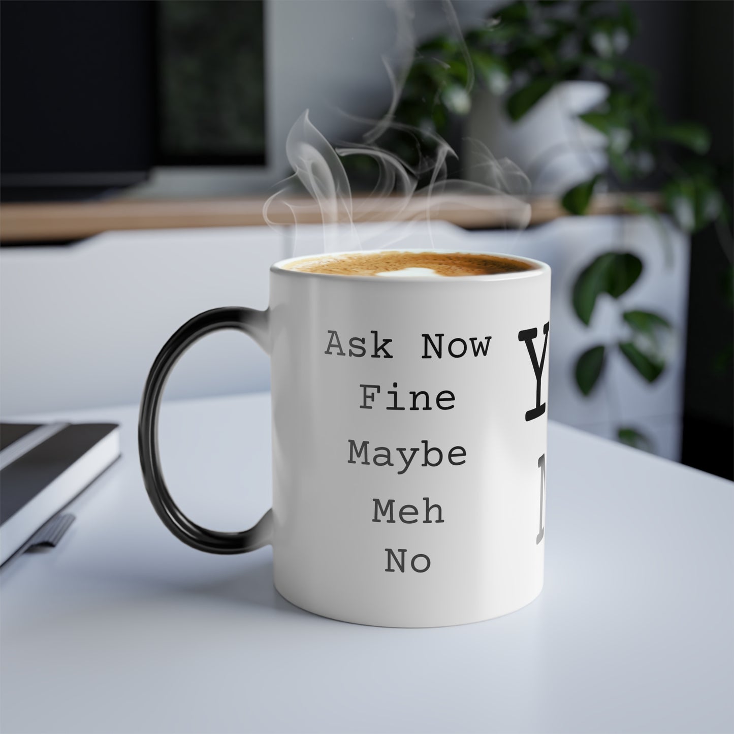 "Yes / No""Color Morphing Mug, 11oz