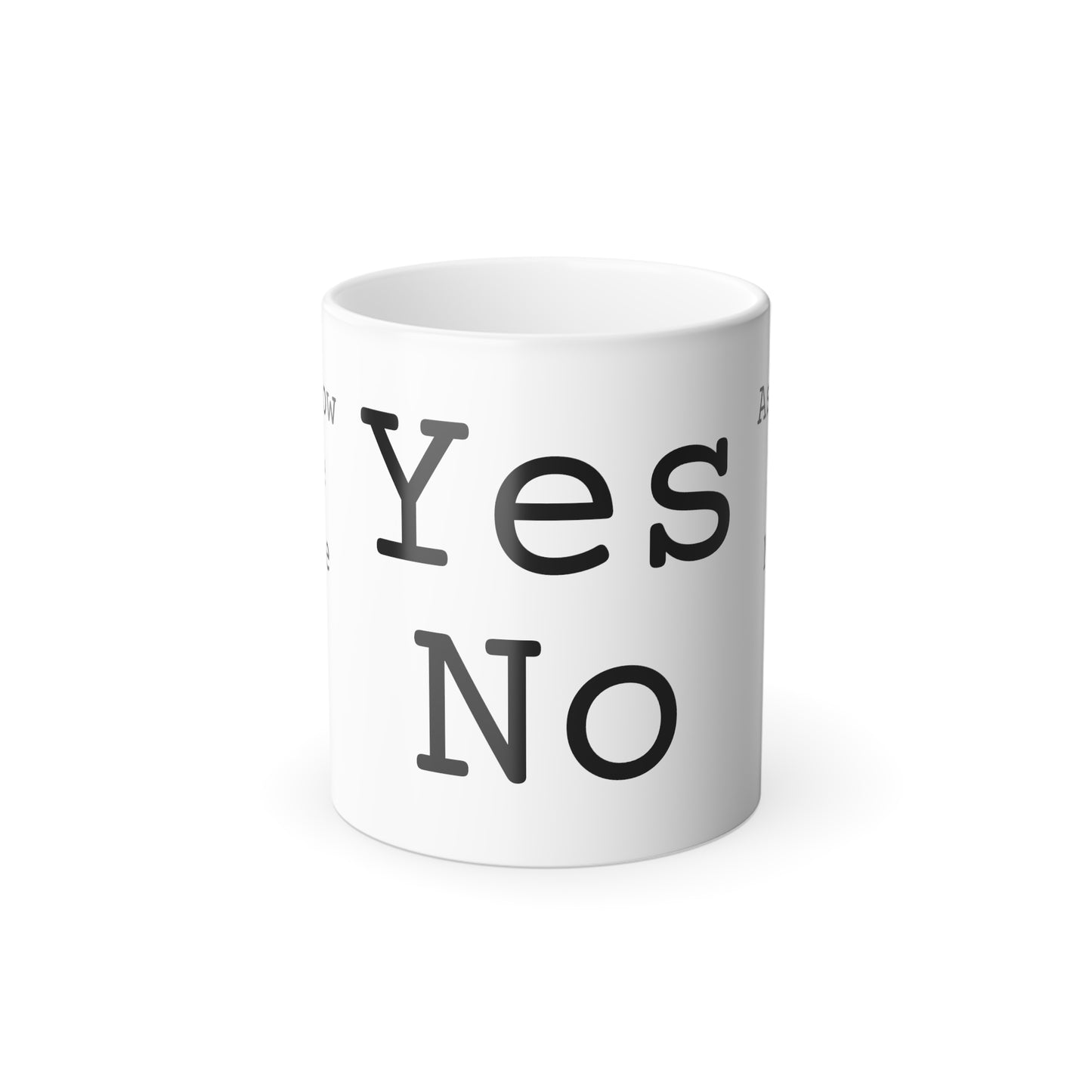 "Yes / No""Color Morphing Mug, 11oz