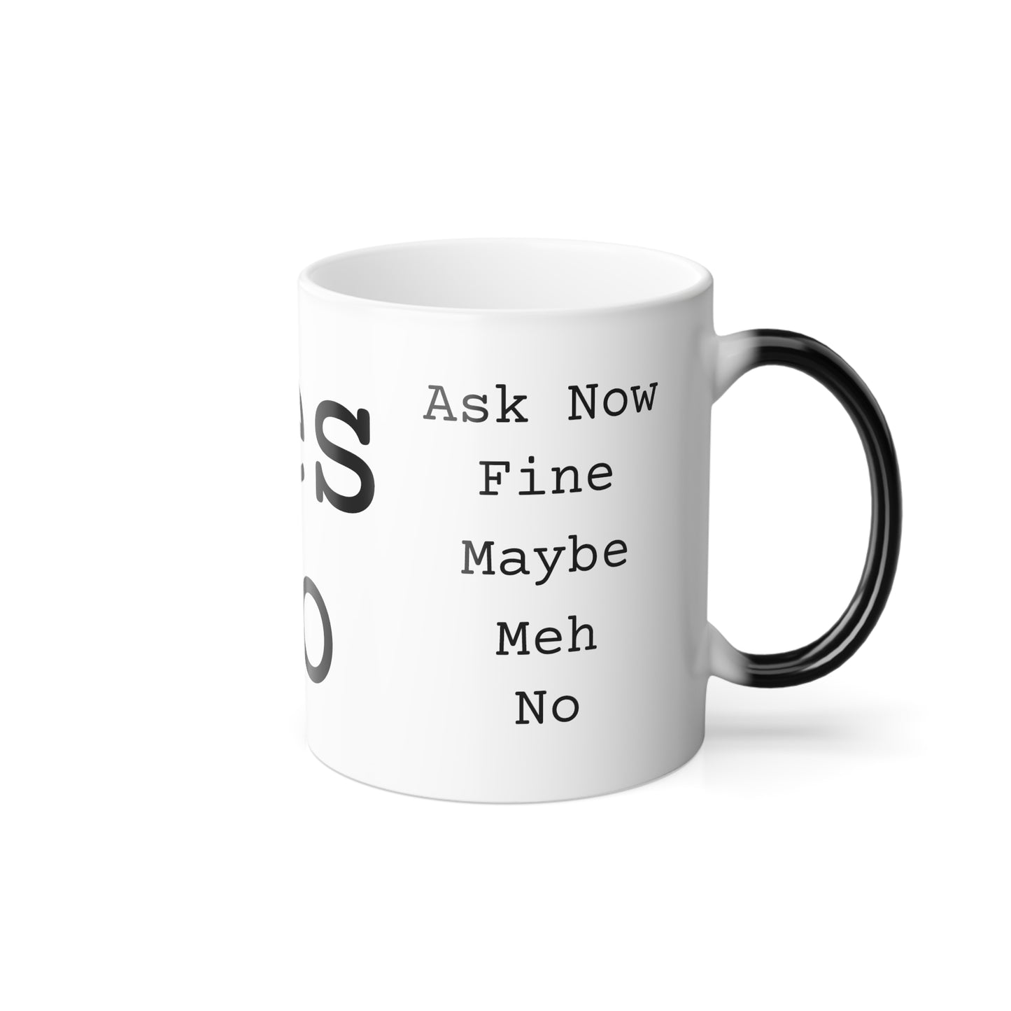 "Yes / No""Color Morphing Mug, 11oz