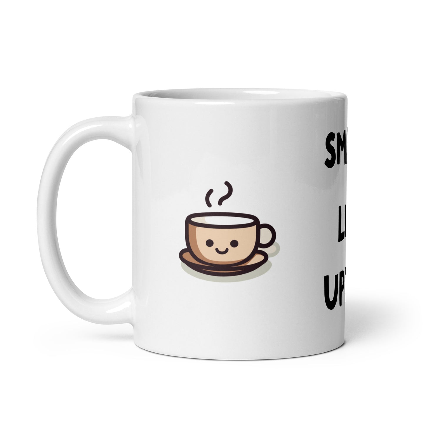 "Smells Like Updog" White Glossy Mug